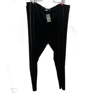 2X J.Jill Black Velour Leggings
